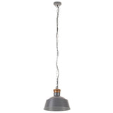 Vidaxl Hanging Lamp Industrial E27 32 cm Grau