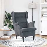 Vidaxl fauteuil fluweel donkergrijs