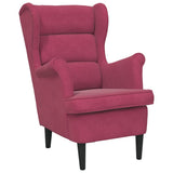 Vidaxl fauteuil fluweel wijnrood