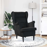 Vidaxl fauteuil fluweel zwart