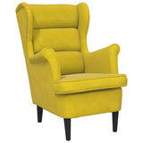 Vidaxl fauteuil fluweel mosterdgeel