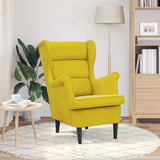 Vidaxl fauteuil fluweel mosterdgeel