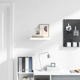 Vidaxl wandschap zwevend 50x23x3,8 cm mdf hoogglans wit