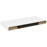 Vidaxl wandschappen zwevend 2 st 50x23,5x3,8 cm mdf hoogglans wit