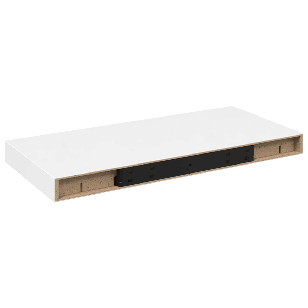 Vidaxl wandschappen zwevend 4 st 50x23,5x3,8 cm mdf hoogglans wit