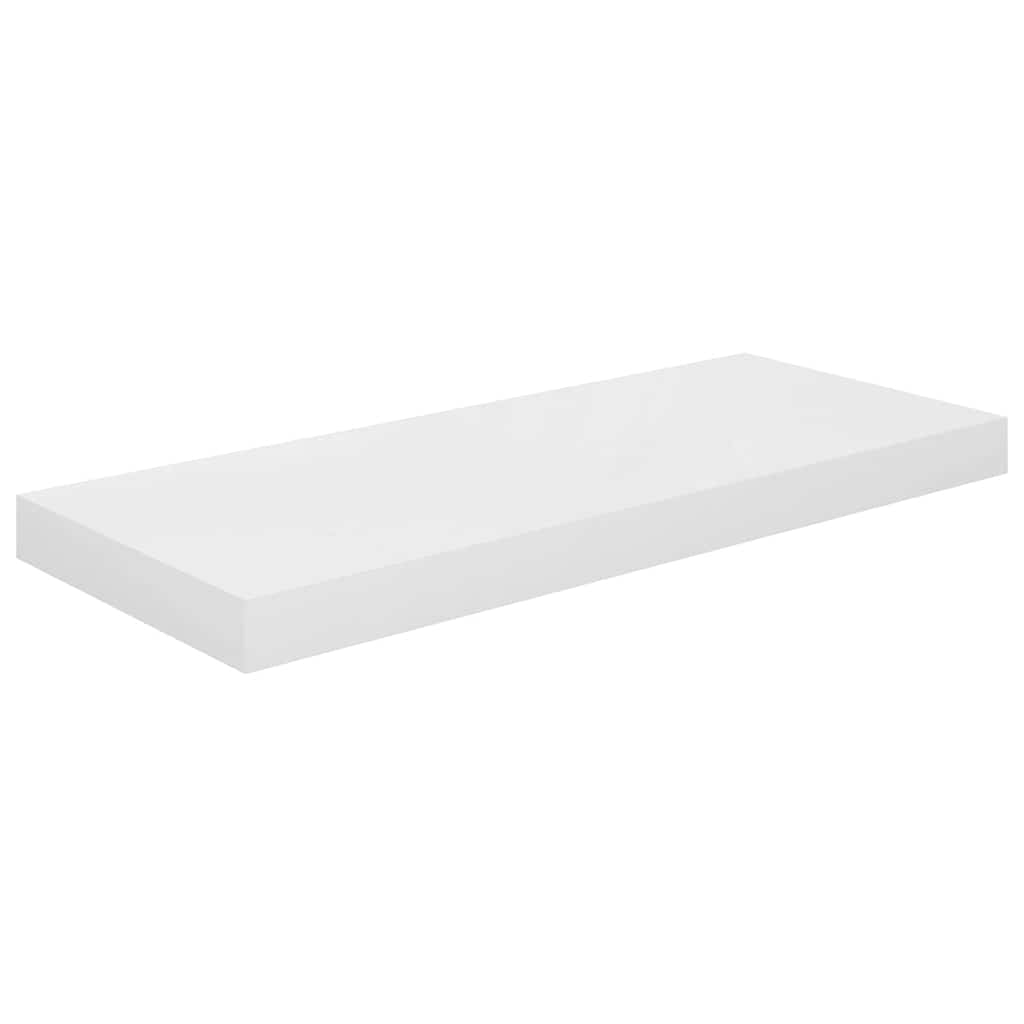 Vidaxl wandschap zwevend 60x23,5x3,8 cm mdf hoogglans wit