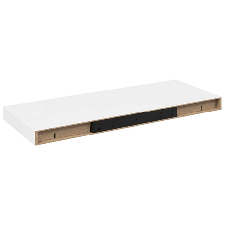 Vidaxl wandschap zwevend 60x23,5x3,8 cm mdf hoogglans wit