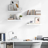 Vidaxl wandschappen zwevend 4 st 60x23,5x3,8 cm mdf hoogglans wit