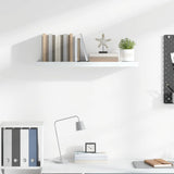 Vidaxl wandschap zwevend 80x23,5x3,8 cm mdf hoogglans wit