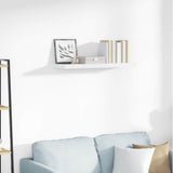 Vidaxl wandschap zwevend 80x23,5x3,8 cm mdf hoogglans wit