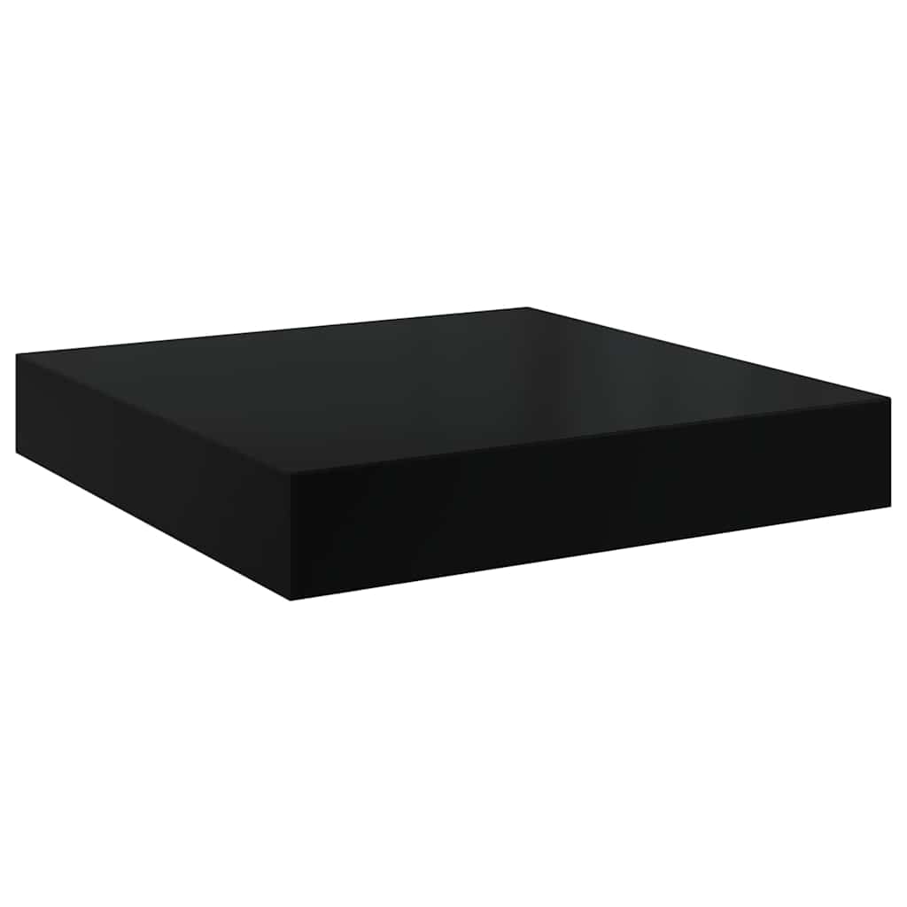 Vidaxl wandschap zwevend 23x23,5x3,8 cm mdf hoogglans zwart