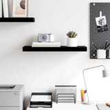 Vidaxl wandschap zwevend 60x23,5x3,8 cm mdf hoogglans zwart