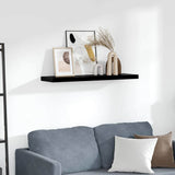 Vidaxl wandschap zwevend 90x23,5x3,8 cm mdf hoogglans zwart
