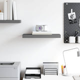 Vidaxl wandschap zwevend 50x23x3,8 cm mdf hoogglans grijs