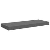 Vidaxl wandschap zwevend 60x23,5x3,8 cm mdf hoogglans grijs