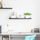Vidaxl wandschap zwevend 90x23,5x3,8 cm mdf hoogglans grijs
