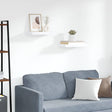 Vidaxl wandschappen zwevend 2 st 40x23,5x3,8 cm mdf wit