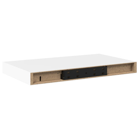 Vidaxl wandschappen zwevend 2 st 40x23,5x3,8 cm mdf wit