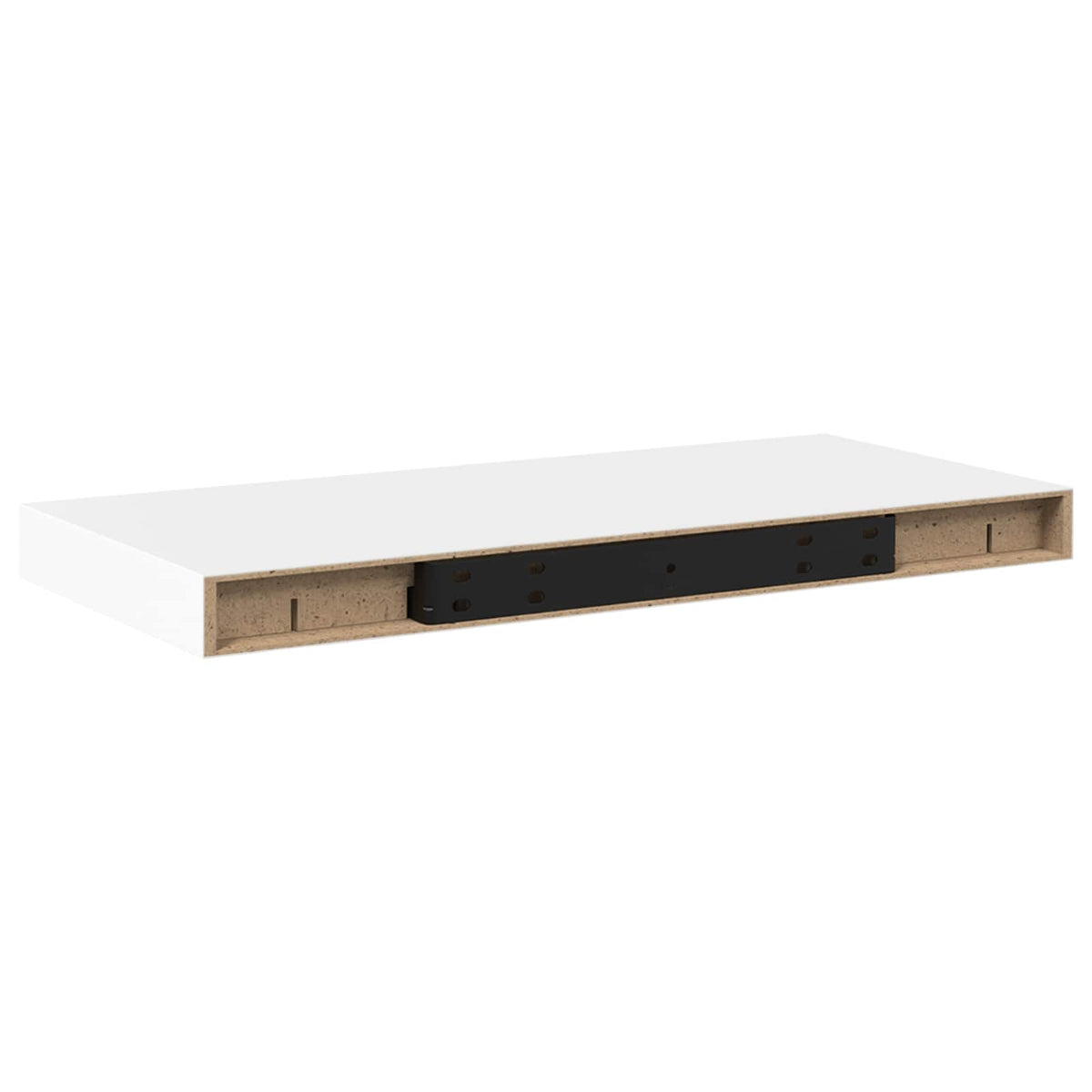 Vidaxl wandschappen zwevend 2 st 50x23,5x3,8 cm mdf wit