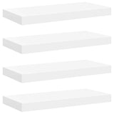 Vidaxl wandschappen zwevend 4 st 50x23x3,8 cm mdf wit
