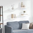 Vidaxl wandschappen zwevend 4 st 50x23,5x3,8 cm mdf wit