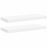 Vidaxl wandschappen zwevend 2 st 60x23,5x3,8 cm mdf wit