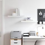 Vidaxl wandschappen zwevend 2 st 60x23,5x3,8 cm mdf wit