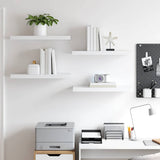 Vidaxl wandschappen zwevend 4 st 60x23,5x3,8 cm mdf wit