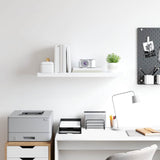 Vidaxl wandschap zwevend 80x23,5x3,8 cm mdf wit