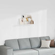Vidaxl wandschap zwevend 80x23,5x3,8 cm mdf wit