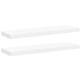 Vidaxl wandschappen zwevend 2 st 80x23,5x3,8 cm mdf wit