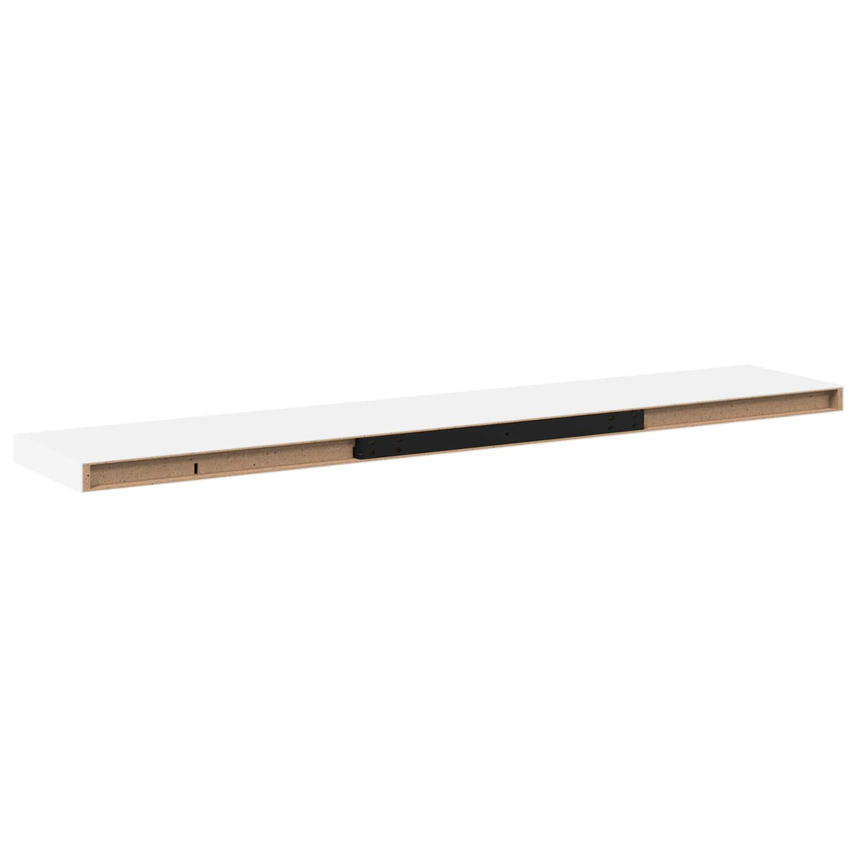 Vidaxl wandschap zwevend 120x23,5x3,8 cm mdf wit