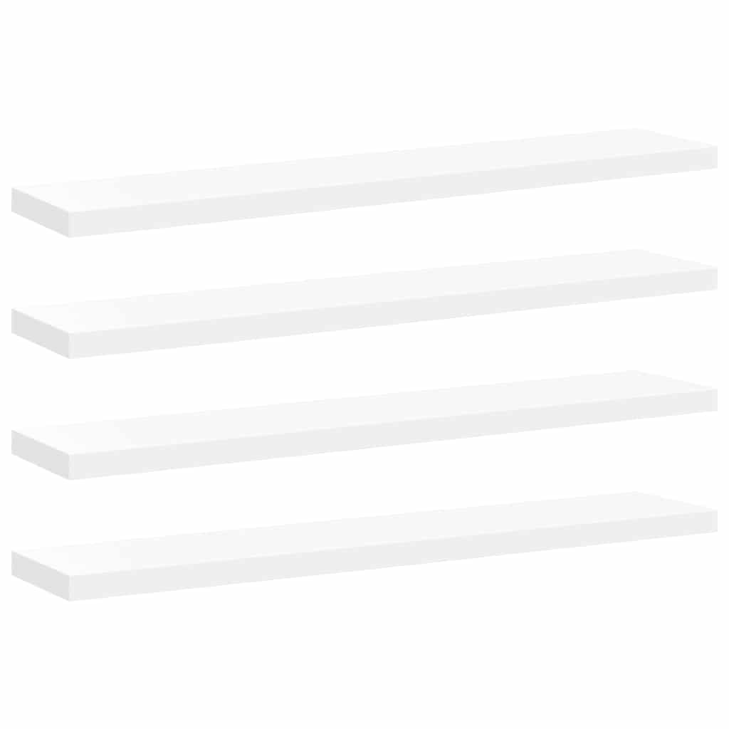 Vidaxl wandschappen zwevend 4 st 120x23,5x3,8 cm mdf wit
