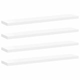 Vidaxl wandschappen zwevend 4 st 120x23,5x3,8 cm mdf wit