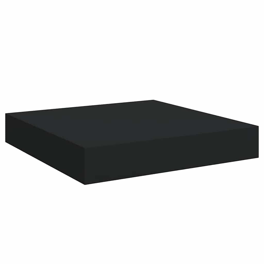 Vidaxl wandschap zwevend 23x23,5x3,8 cm mdf zwart