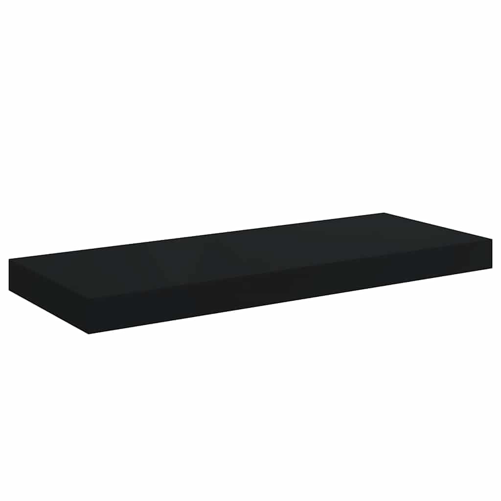 Vidaxl wandschap zwevend 60x23,5x3,8 cm mdf zwart
