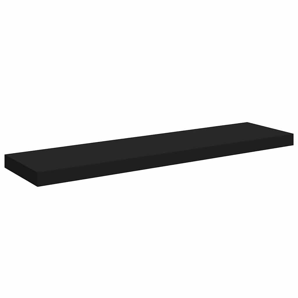 Vidaxl wandschap zwevend 90x23,5x3,8 cm mdf zwart