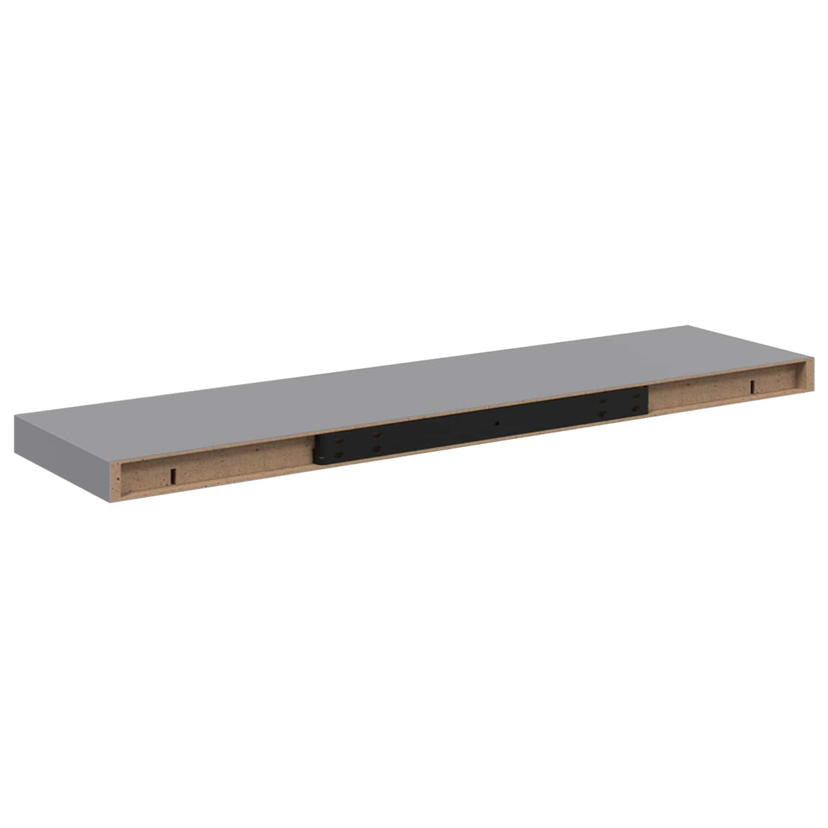 Vidaxl wandschap zwevend 90x23,5x3,8 cm mdf grijs