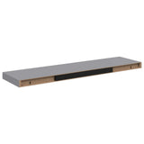 Vidaxl wandschap zwevend 90x23,5x3,8 cm mdf grijs