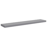 Vidaxl wandschap zwevend 120x23,5x3,8 cm mdf grijs