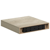Vidaxl wandschappen zwevend 2 st 23x23,5x3,8 cm mdf eikenkleurig