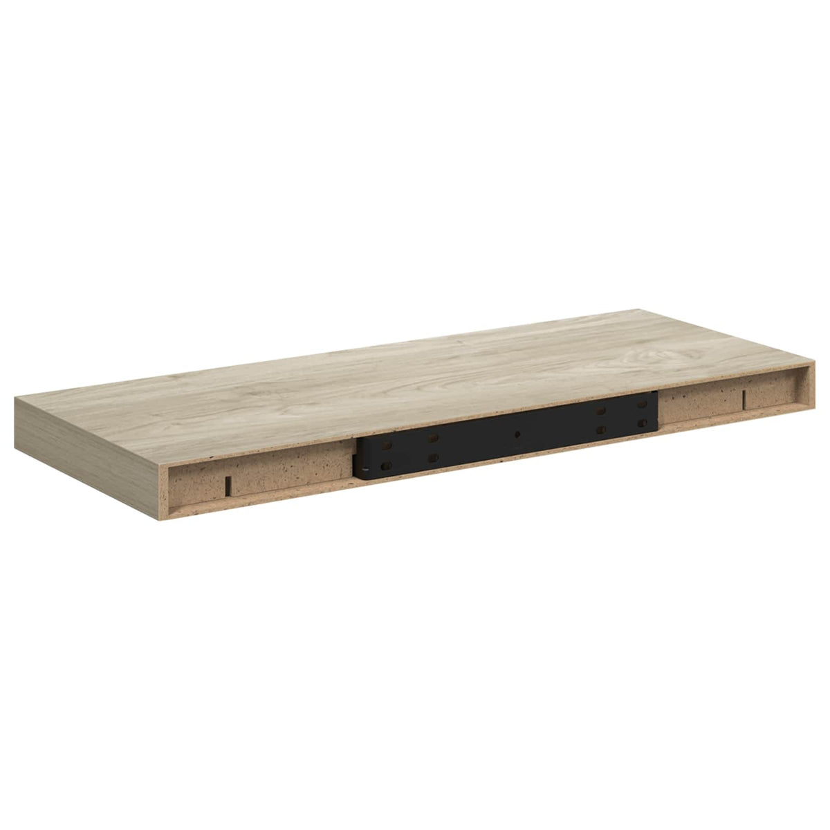 Vidaxl wandschappen zwevend 4 st 60x23,5x3,8 cm mdf eikenkleurig
