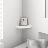 Vidaxl zwevende hoekplank hoogglans wit 25x25x3,8 cm mdf