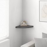 Vidaxl hoekschap zwevend 35x35x3,8 cm mdf hoogglans grijs