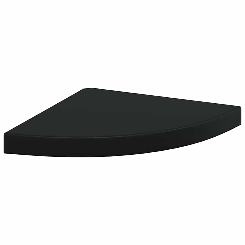 Vidaxl hoekschap zwevend 35x35x3,8 cm mdf zwart