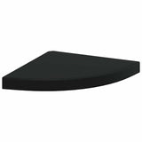 Vidaxl hoekschap zwevend 35x35x3,8 cm mdf zwart