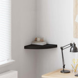 Vidaxl hoekschap zwevend 35x35x3,8 cm mdf zwart