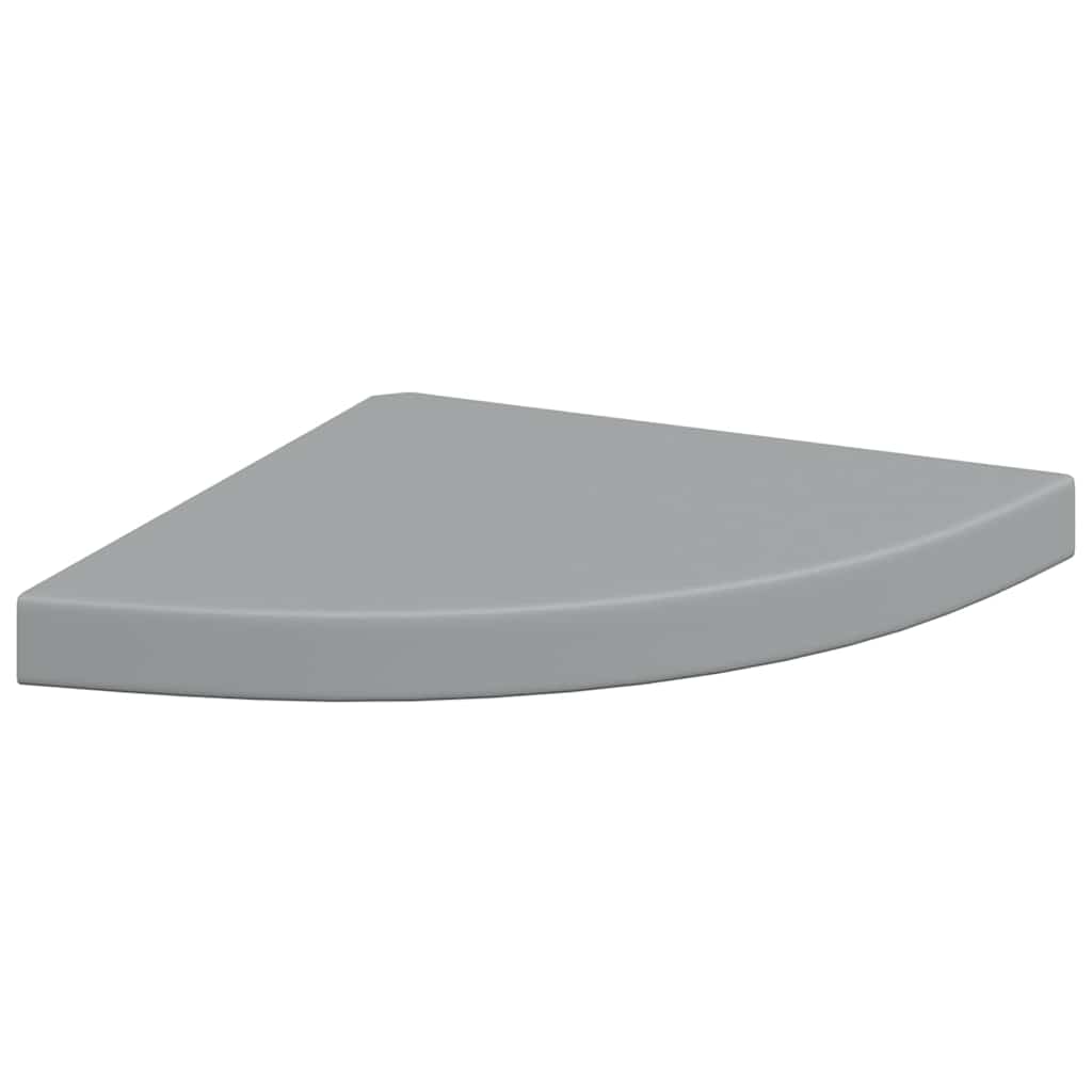 Vidaxl hoekschap zwevend 35x35x3,8 cm mdf grijs