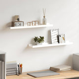 Vidaxl fotoplanken 2 st 60x9x3 cm mdf wit