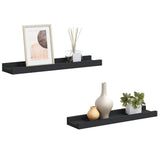 Vidaxl fotoplanken 2 st 40x9x3 cm mdf zwart